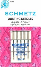 SCHMETZ MACHINE QUILTING NEEDLES SEWING MACHINE 14/90 5 PACK PART S-1719
