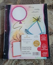 NIP Hallmark Birthday Memories 6 Designed Pocket Pages AR1060
