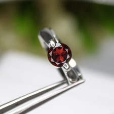 Red Garnet Ring,Amazing Red Garnet Ring ,Sterling Silver Ring,Size 7