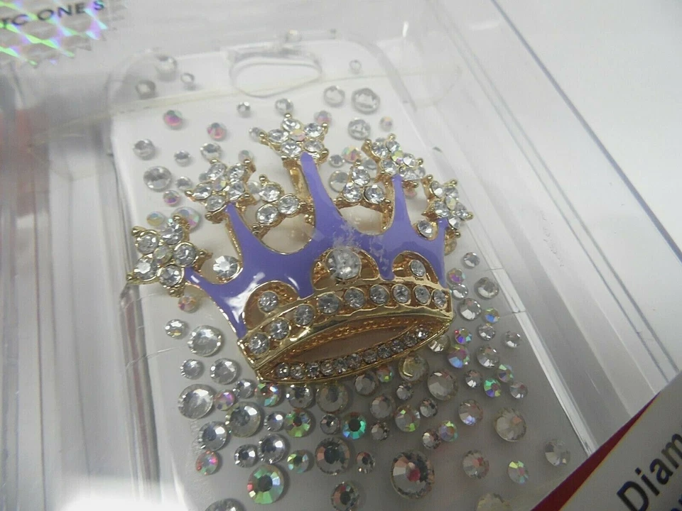 Mybat HTC один S кристалл 3D бриллиант блестящий корона прозрачный чехол для телефона - Изображение 2 из 4