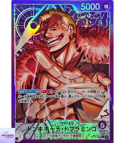 Donquixote Doflamingo (Alt Art) OP14-060 L The Azure Sea's Seven ONE PIECE Card