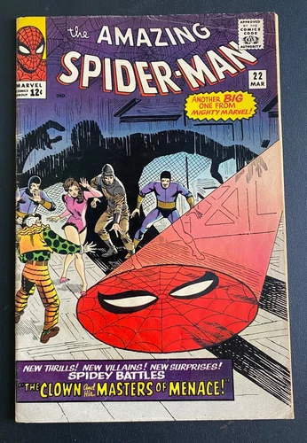 The Amazing Spider-Man #22 Solid complete book!! VG/F 5.0 (Marvel Comics 1965)