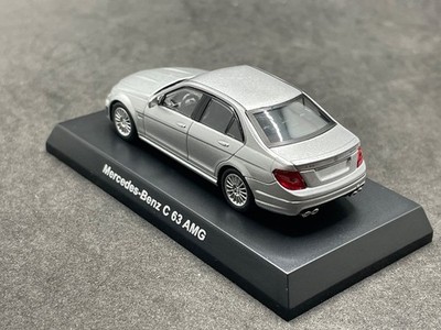 Kyosho 1/64 Mercedes-Benz C 63 AMG Silver C63 diecast model car