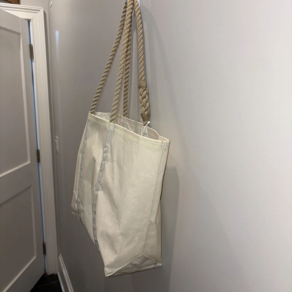 Sea Bags 中号蓝色 Herron 托特包 带大麻手柄和手机口袋 — 第 4/4 张图片