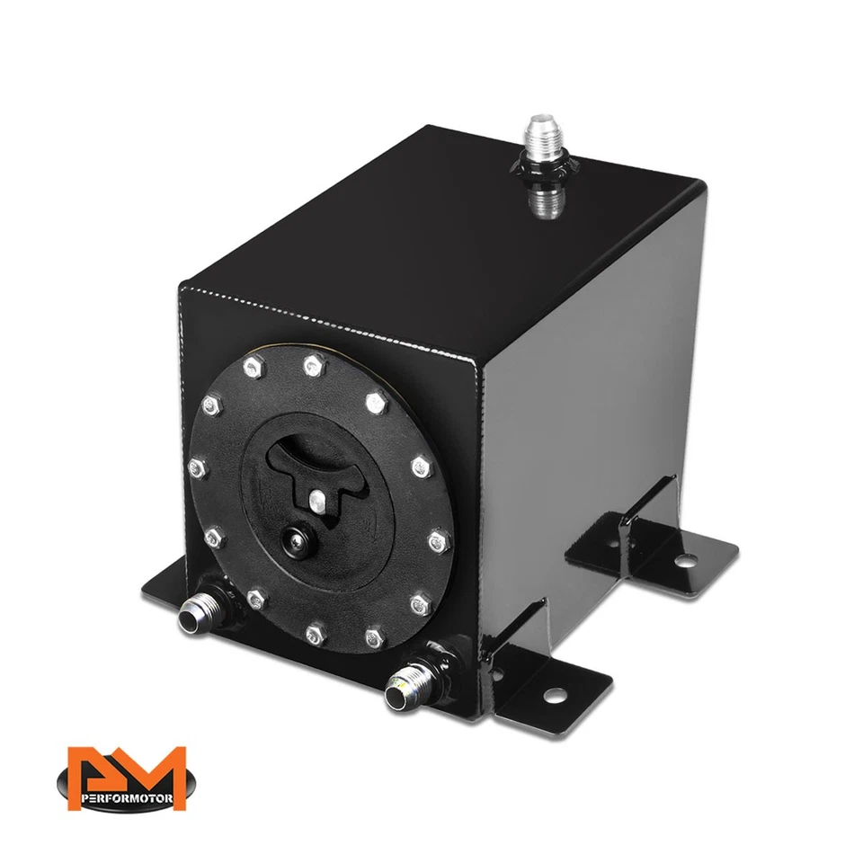 1 galón de alimentación inferior ligero aluminio pila de combustible/tanque de gas + tapa recubierta de negro Foto 2 de 4