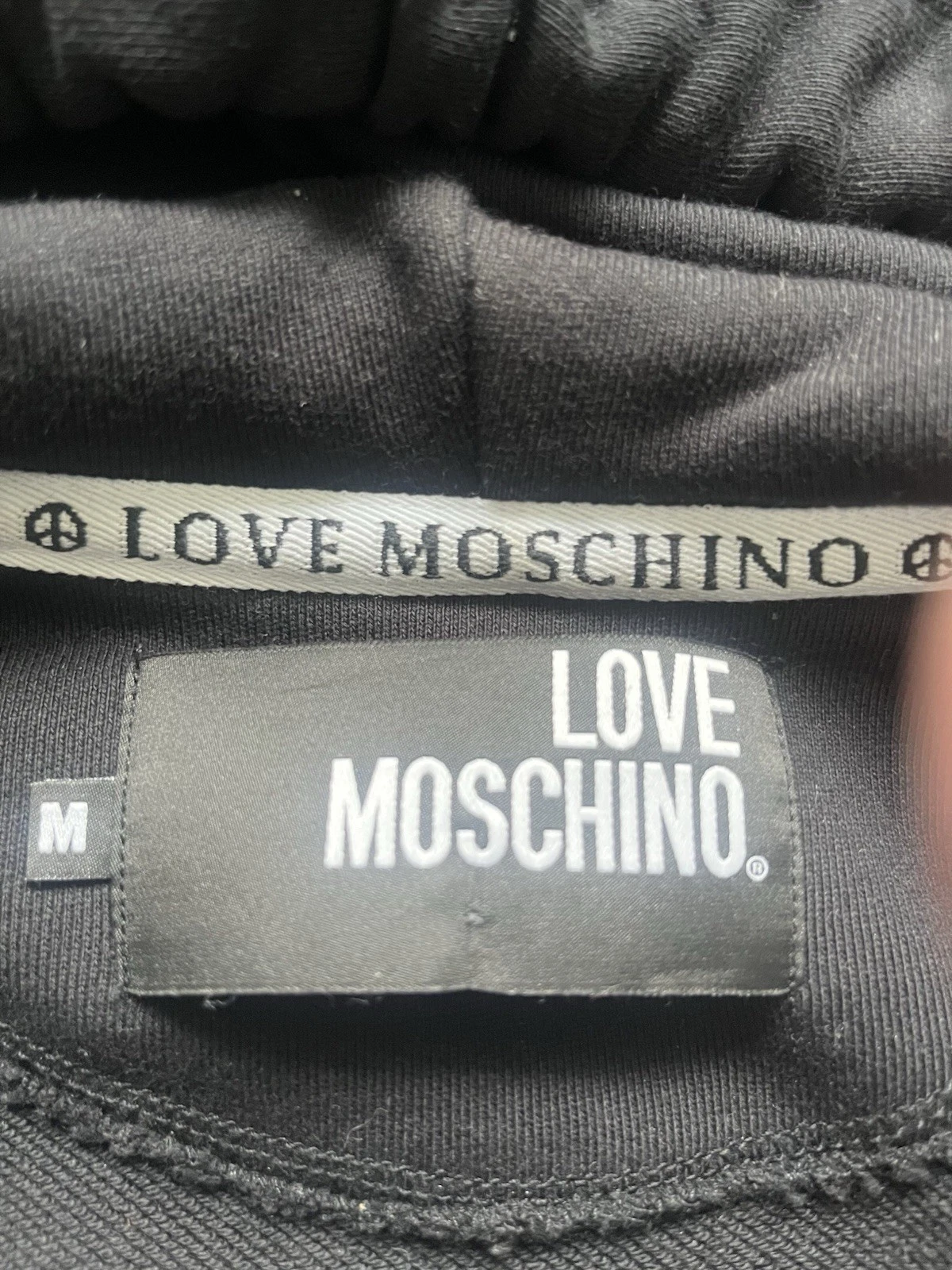Felpa con cappuccio Moschino taglia media love moschino