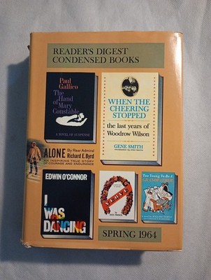 Reader's Digest Condensed Books Volume 2 Spring 1964 Selections Hardcover 