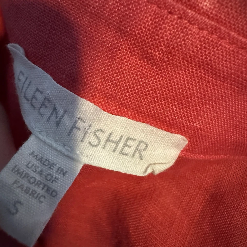 Blusa de lino irlandés orgánico Eileen Fisher talla pequeña  Foto 2 de 4