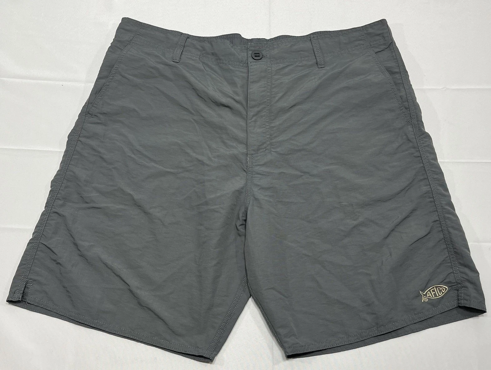 AFTCO Mens Everyday Shorts Charcoal Gray Nylon Sz 38 x 8” Fishing Active Fit
Opens in a new window o