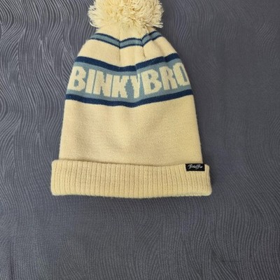 BinkyBro Jupiter Blue Pom Beanie Knit Hat Kids Youth Siize 3-6 Years Skater Hat