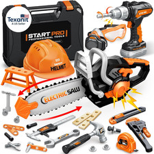 Kids Tool Set Toys, 48 Pcs Toddler Tool Set with Portable Tool Box, Electronic T