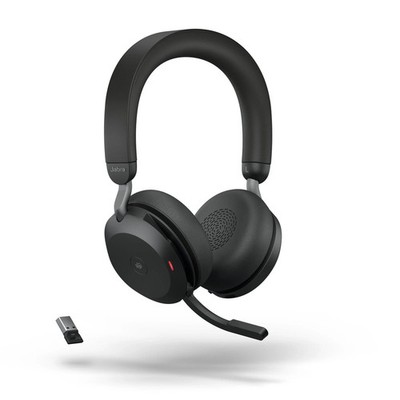 JABRA Evolve2 75 Stereo MS USB-A Bluetooth 5.2 Headset Active Noise Cancelling