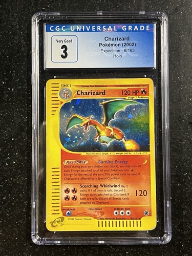 Charizard graded CGC 3 for sale on eBay