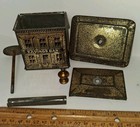 Early-1900s Tin-Lithographed Figural Coin Savings Bank Antique — photo 2