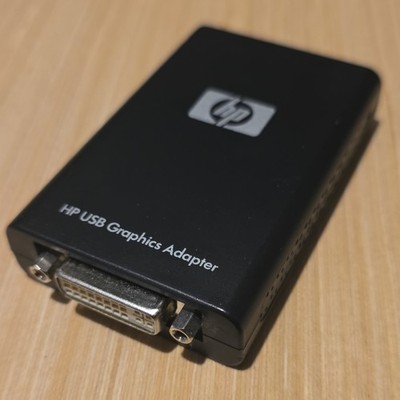 HP USB Graphics Adapter DVI Multiple Monitor DisplayLink DL-1x5 NL571AA