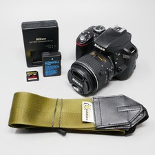 Nikon D3300 DSLR Camera - Black Kit w/ AF-S DX VR 18-55mm Lens 3,554 Clicks 