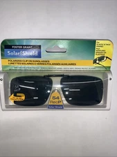 New  Solar Shield Polarized Clipons 54 Rec A 100% UVA/UVB Protection