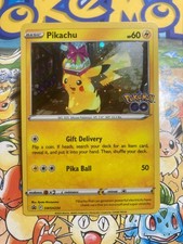 pokemon go pikachu card promo Question about the Promo given out with the set. I see everyone saying that it's the exact same the you can pull from the set, but all of the shuffle your deck Any thoughts on this Pikachu