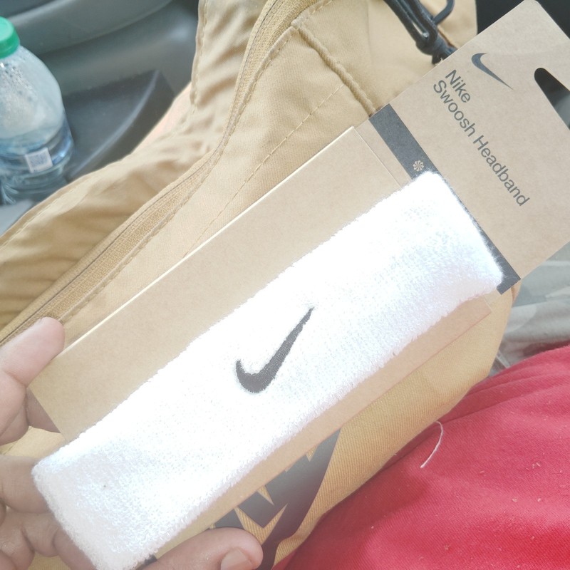 White Nike Headband