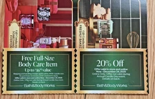 Bath & Body Works  20% off  & Full Size Body Care item Exp. 12/24/25 - READ!!!