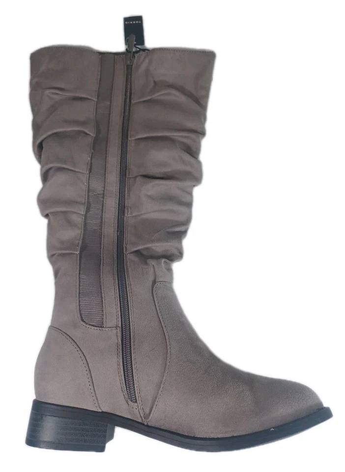 Torrid новый с Ярлыками женская сутулиться колена ботинки серо-серый 7 WW шириной - Изображение 3 из 4