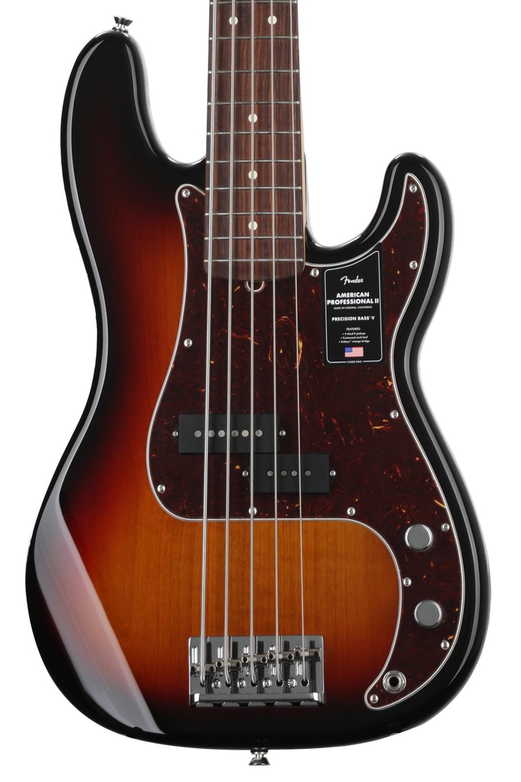 Fender American Professional II Precision Bass V - 3 цвета Sunburst с 327690₽