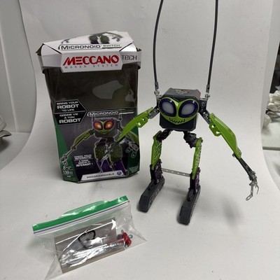 Meccano Tech Erector Set Micronoid Switch Programmable Green Robot 2016 w/box
