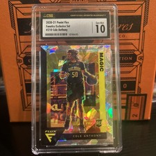2020-21 Panini Flux Fanatics Exclusive Set #210 Cole Anthony CSG 10 Low Pop.