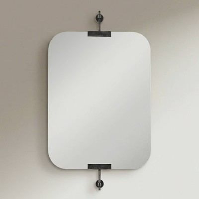 Uttermost Penbrook 24x42'' Polished Edge Wall Mirror Weathered Black