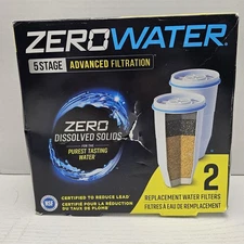 2 Pack Zero Water ZR-017 - 5 Stage Advanced Filtration Replacement Filters READ 