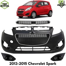 Front Bumper Cover Primed Fog Lights Cover Kit For 2013-2015 Chevrolet Spark Front Bumper Cover Primed Fog Lights Cover Kit For 2013-2015 Chevrolet Spark