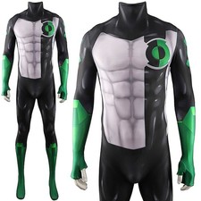 Green Lantern Jumpsuit Kyle Rayner Bodysuti Superhero Costume Cosplay Halloween