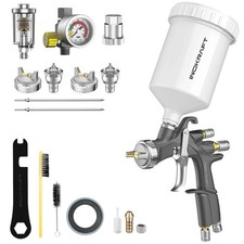 InoKraft D1 LVLP Air Spray Gun Premium Kit, Easy to Use, Paint Gun for Cars