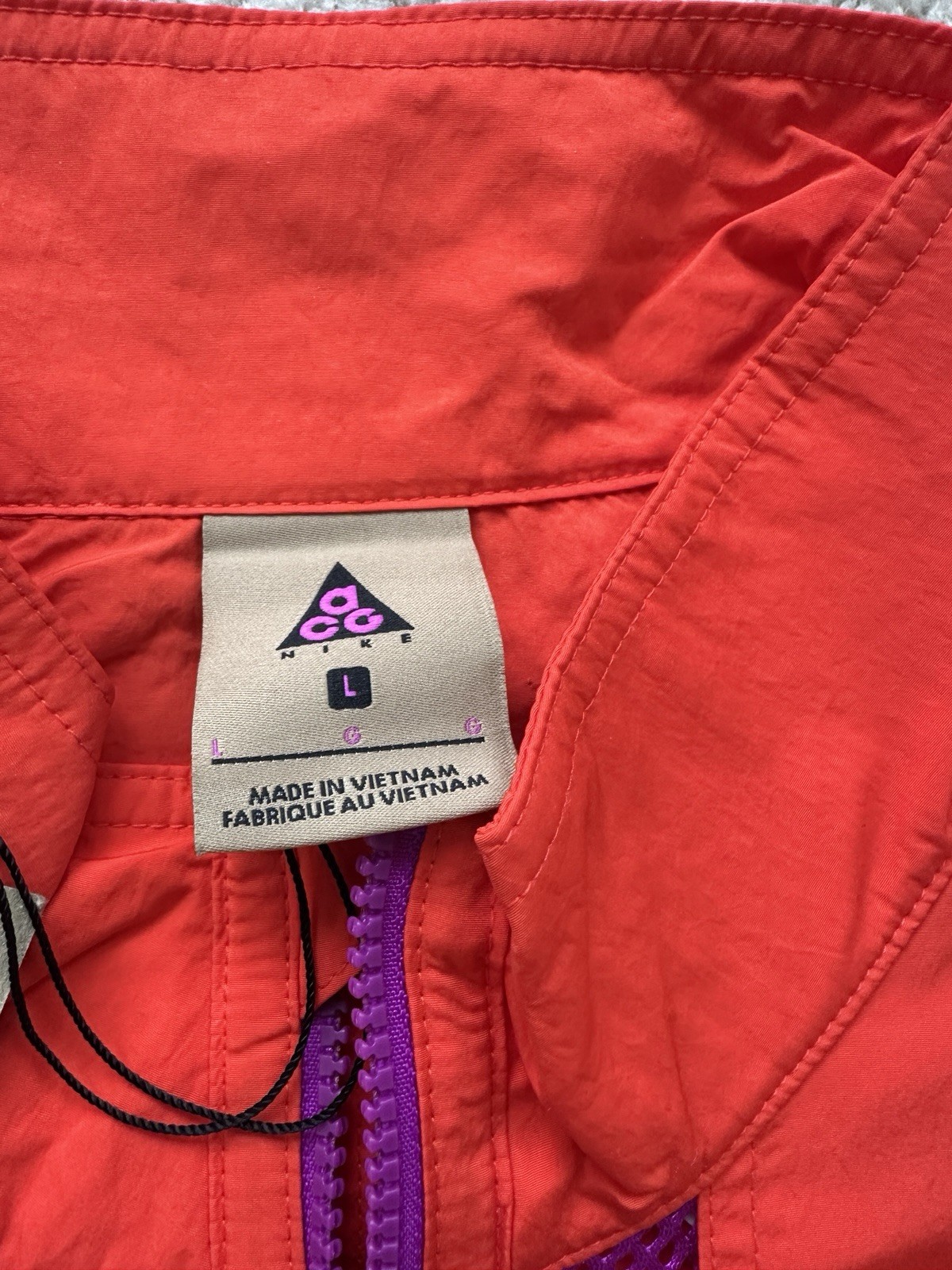 New Nike ACG Vest Gilet BQ3619-634 Habanero Red/Purple - Men's Size Large thumbnail 8