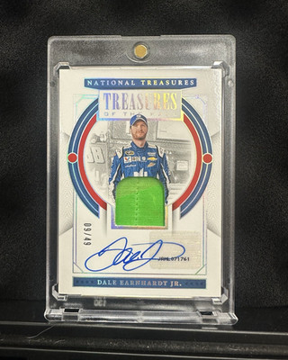 Panini 2024 National Treasures NASCAR Dale Earnhardt Jr Auto Mem #TH-DEJ /49