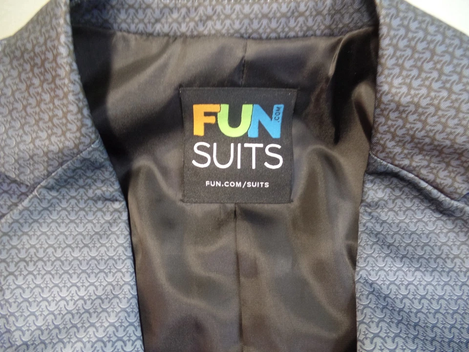 Ternos Divertidos Super Homem de Aço Jaqueta + Calça Fantasia Halloween 36/30 - Imagem 3 de 4