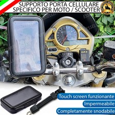 SUPPORTO IMPERMEABILE PORTA CELLULARE SMARTPHONE PIAGGIO X10 500 -TAGLIA XL-