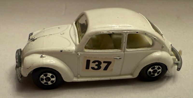 VINTAGE MATCHBOX LESNEY NO.15 VOLKSWAGEN 1500 SALOON RALLY 137 1968  ENGLAND VNC