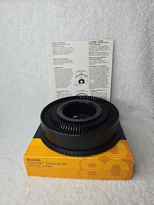 Kodak Carousel Transvue Slide Tray for 80 slides in box Vintage New Open Box