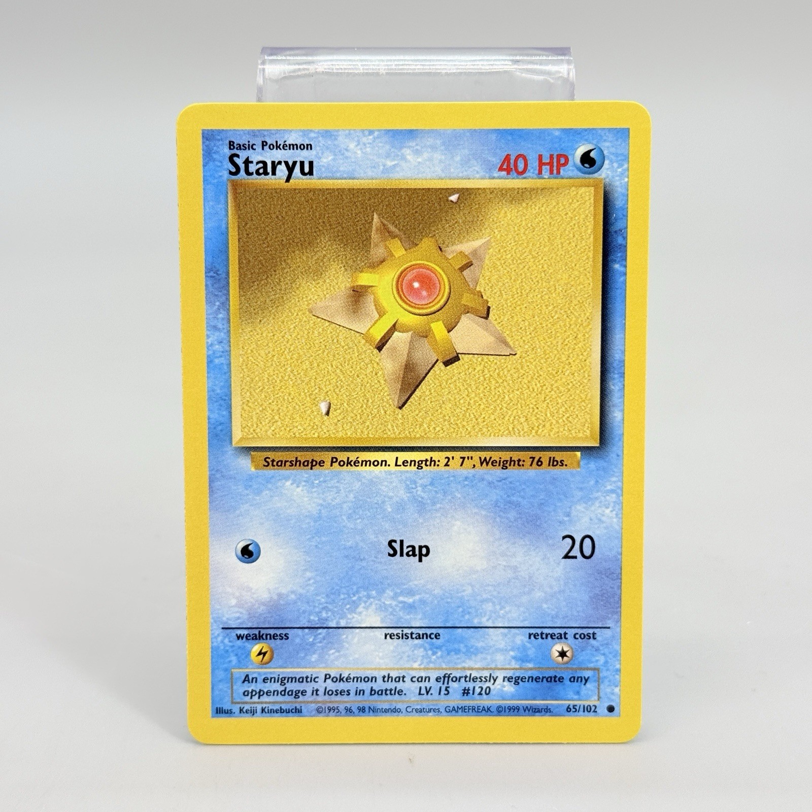 Pokémon Staryu 65 /102 BS Base Set Unlimited Vintage 1999 LP