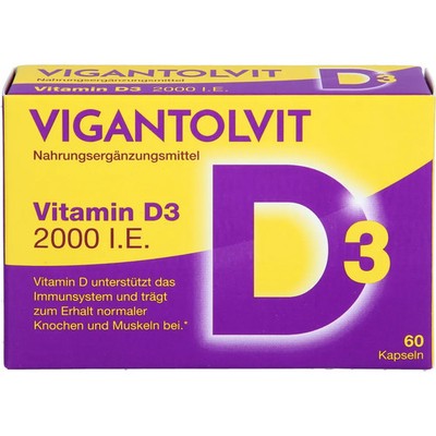 VIGANTOLVIT 2000 I.E. Vitamin D3 Weichkapseln 60 St PZN12423852