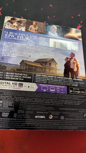 Interstellar w/ Slipcover Blu-ray/DVD/Digital HD IMAX 70mm Film Cell NEW SEALED - Imagen 3 de 4