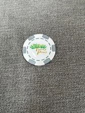 Torrey Pines Poker Chip Golf Ball Marker One Sided Raised Bubble Graphic White