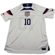 Nike USA Soccer Jersey Christian Pulisic #10 Dri-FIT White Men's M