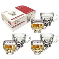 TeegläSer-Set 6-Teilig GläSer TrinkgläSer 185 Ml Glasgeschirr Glastassen