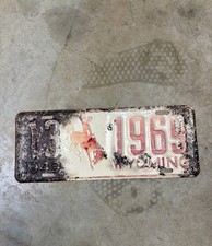 1949 Wyoming passenger car license plate( 13-1069 ) Converse County