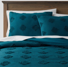 Threshold Comforter Set Tufted Diamond Crinkled Year-Round TwinXL A-1