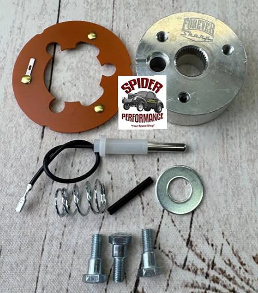 1949-1952 Chevrolet wood steering wheel RED BOWTIE 13 1/2" WALNUT - Image 4 of 4