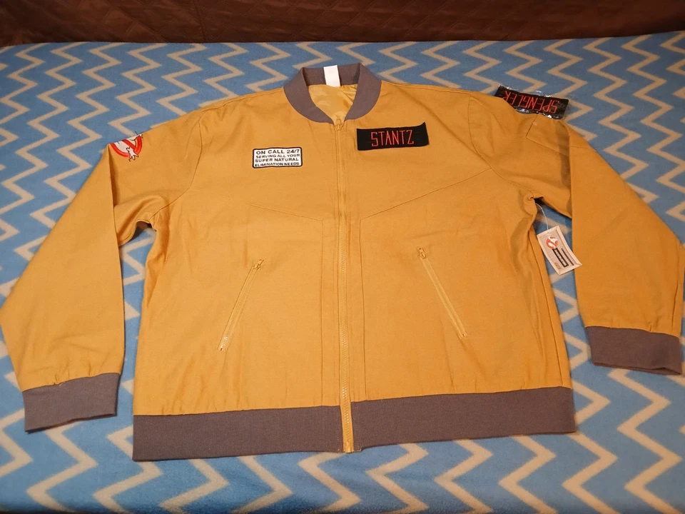 Chaqueta Bomber Spirit Halloween Cazafantasmas Cremallera Nueva Con Etiquetas Talla XL Nueva Completa Rara Foto 3 de 4