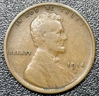 1914 D Lincoln Wheat Cent 1c Choice VF Very Fine Key Date